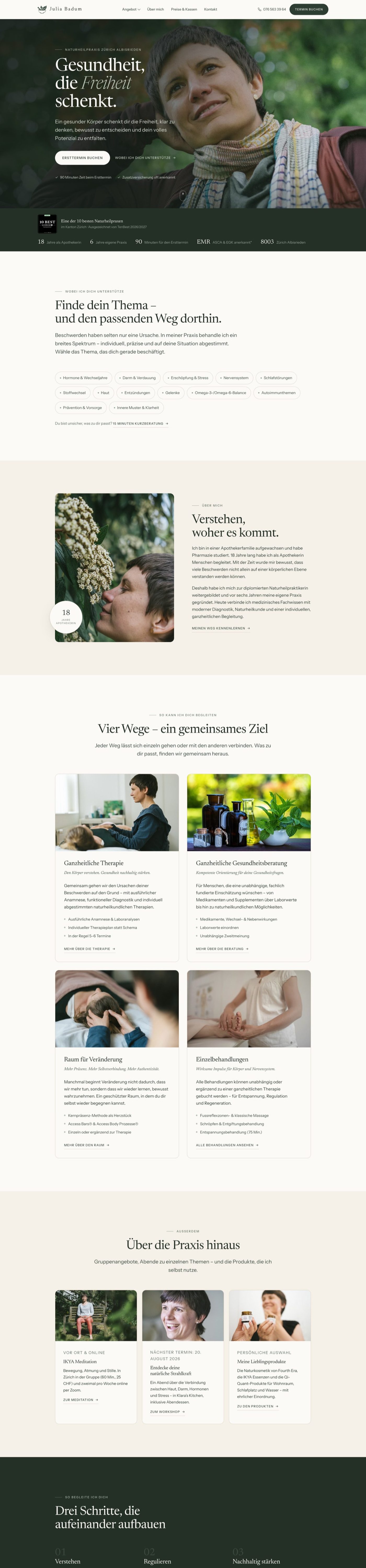 Website Julia Badum